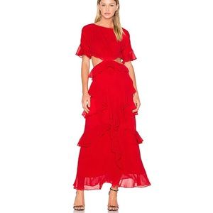 X REVOLVE Marisa Maxi Dress in Cherry Red
FAME AND PARTNERS